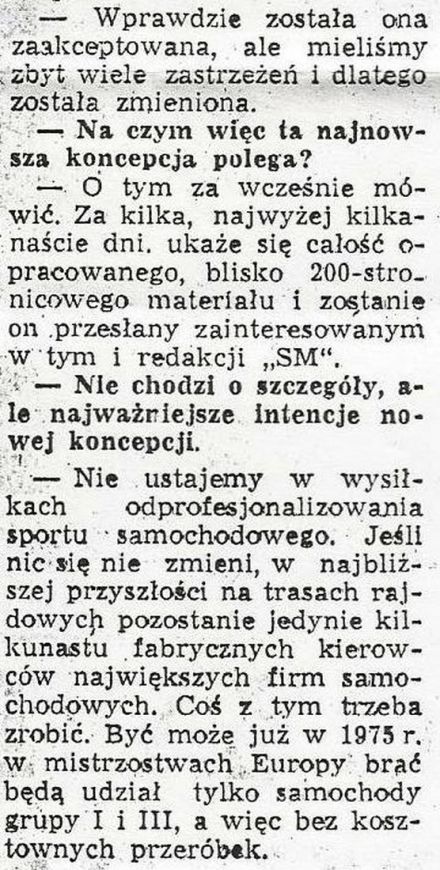 Rajdowe Mistrzostwa Polski 1973r.