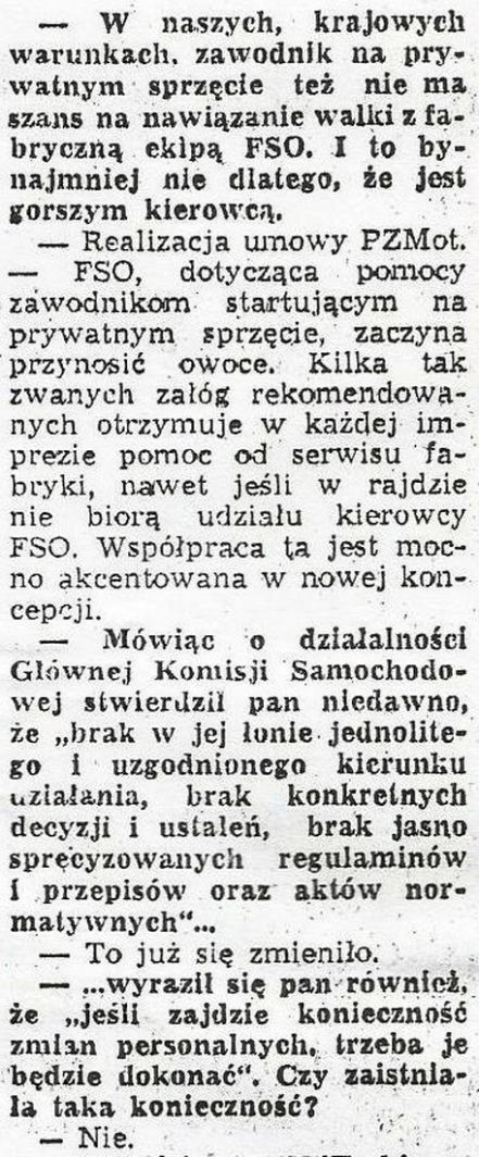 Rajdowe Mistrzostwa Polski 1973r.