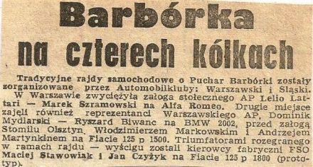 Rajd Barburka 1974r