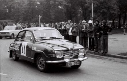 Curt Malmgren i Hans Andersson – Saab 96 V4.