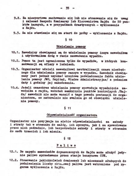 Rajd Wisły - 1974r