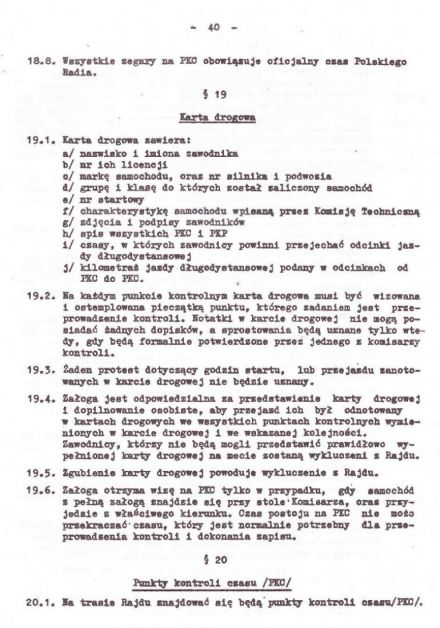 Rajd Wisły - 1974r