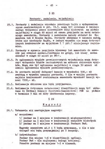 Rajd Wisły - 1974r