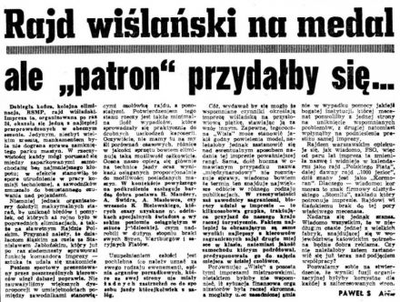 Rajd Wisły - 1974r