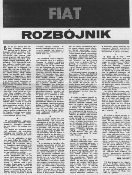 Rajd Warszawski - 1974r