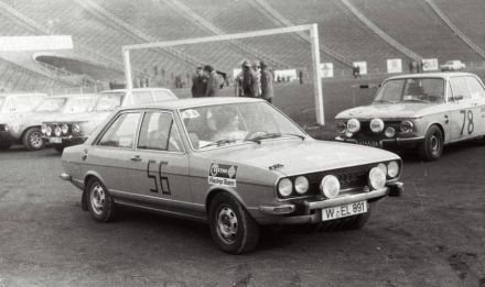 Nr.56. Wolfgang Vogler i Hans Georg Fibel – Audi 80 GT, nr.78. Henryk Ziemski i Wiesław Grabarczyk – BMW 2002 Ti.