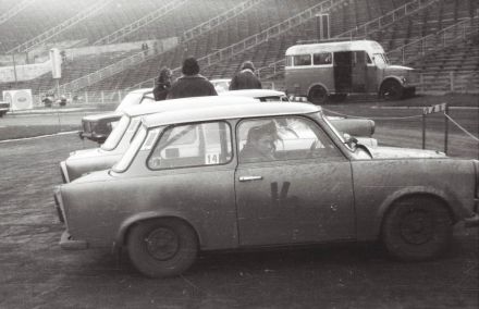 Stanisław Fiedor i Stefan Antkiewicz – Trabant 601.