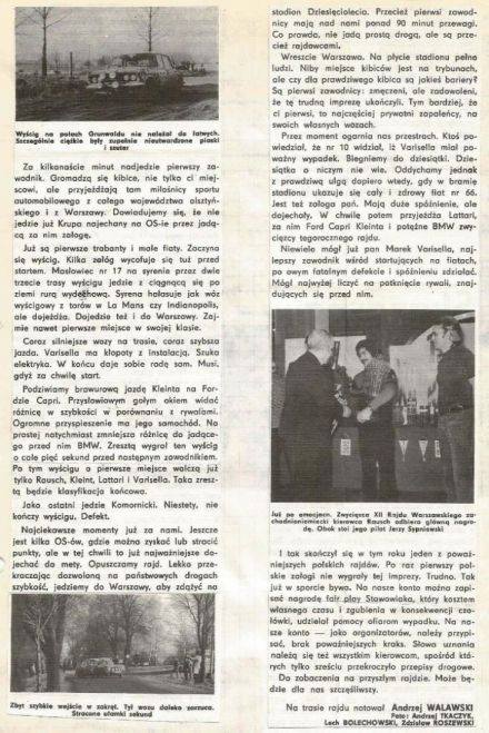 Rajd Warszawski 1974r