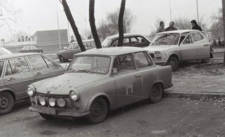 Trabant 601 załogi Stanisław Fiedor i Stefan Antkiewicz.