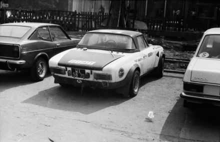 Treningowy Fiat 124 Abarth Andrzeja Jaroszewicza.