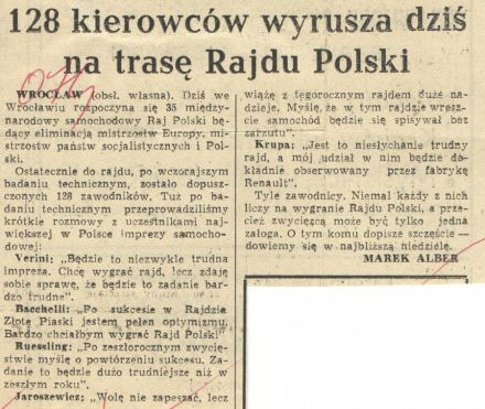 35 Rajd Polski - 1975r