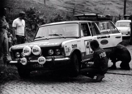 Krzysztof Komornicki i Janusz Wojtyna – Polski Fiat 125p/Monte Carlo.