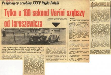 35 Rajd Polski - 1975r
