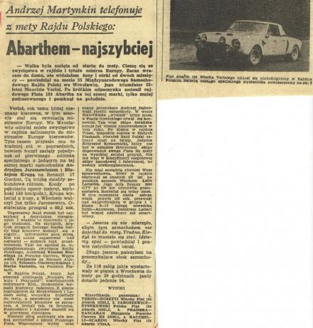 35 Rajd Polski - 1975r