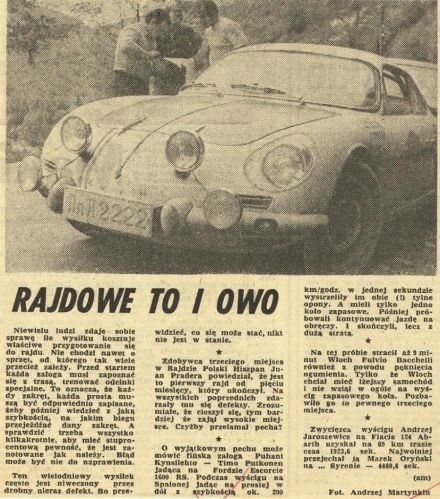35 Rajd Polski - 1975r
