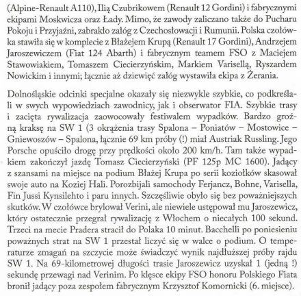 35 Rajd Polski - 1975r