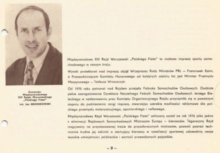 13 Rajd Warszawski - 1975r.