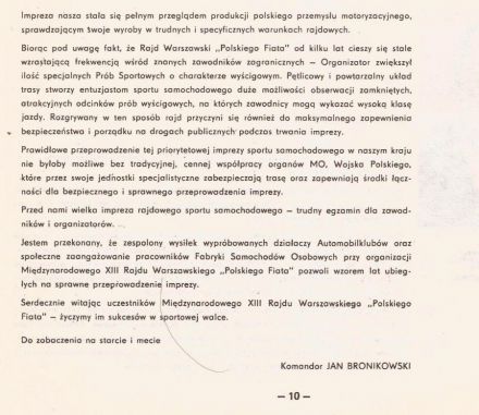 13 Rajd Warszawski - 1975r.