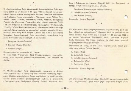 13 Rajd Warszawski - 1975r.