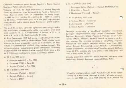 13 Rajd Warszawski - 1975r.