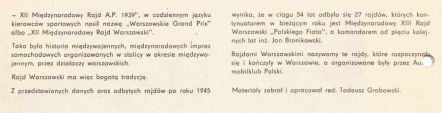 13 Rajd Warszawski - 1975r.