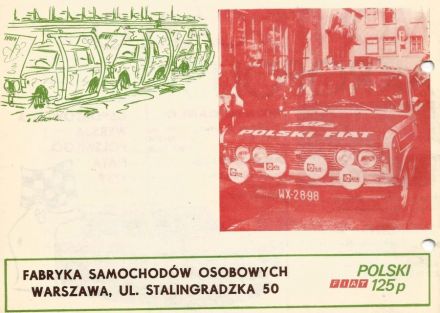 13 Rajd Warszawski - 1975r.