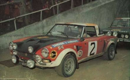 Andrzej Jaroszewicz i Ryszard Żyszkowski – Fiat Abarth 124.