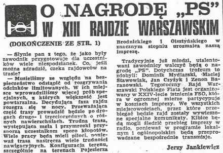 13 Rajd Warszawski
