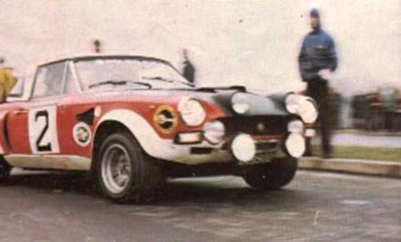 Andrzej Jaroszewicz i Ryszard Żyszkowski – Fiat Abarth 124.