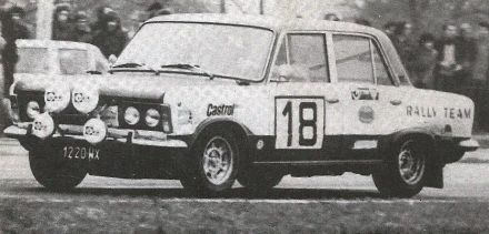 Jussi Kynsylehto i Martin Holmes – Polski Fiat 125p/Monte Carlo.