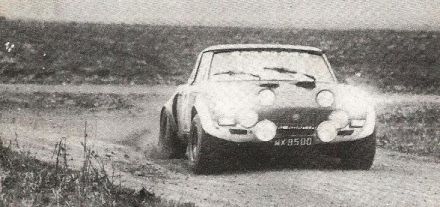 Andrzej Jaroszewicz i Ryszard Żyszkowski – Fiat Abarth 124.