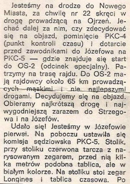 Rajd Warszawski - 1975r