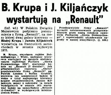 Zapowiedź RSMP - 1975r