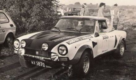 Marek Kaczmarek i Jerzy Bajno - Fiat Abarth 124.