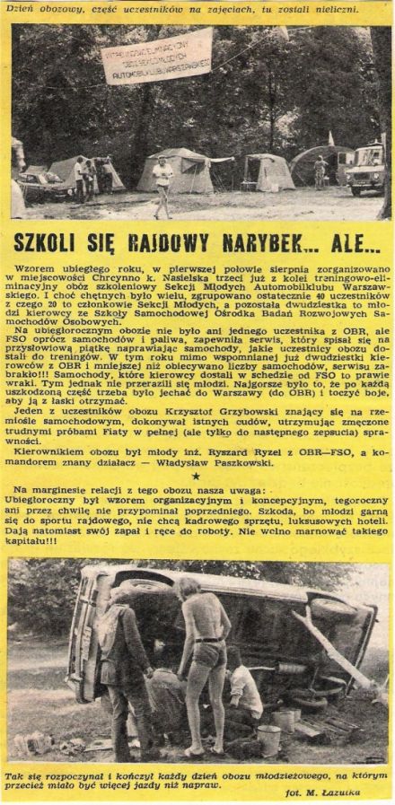 artykuł z Motoru 1975r