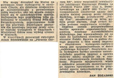 1 Grand Prix Gór Świętokrzyskich - 1975