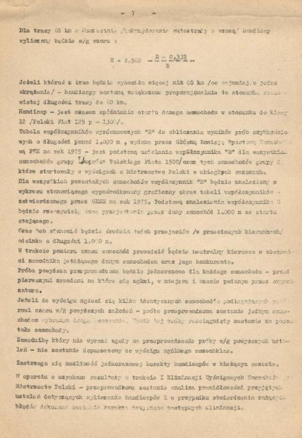 Wyścigowe Mistrzostwa Polski - 1975r