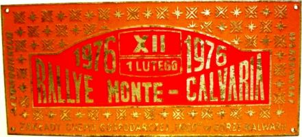Rajd Monte Calvaria - 1976r