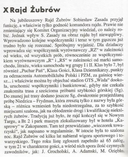 Rajd Żubrów - 1976r