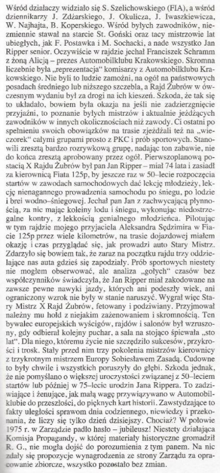 Rajd Żubrów - 1976r