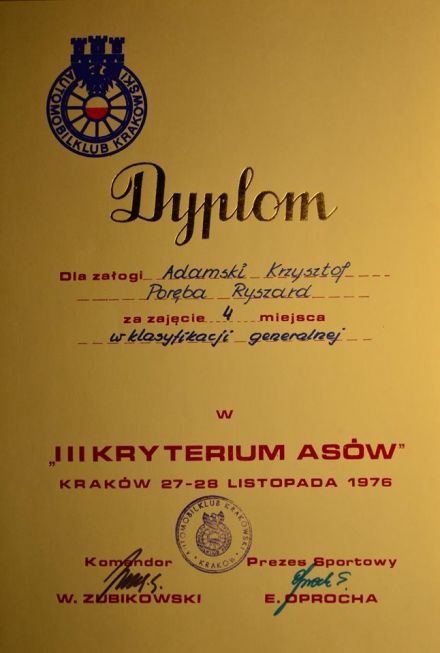 Kryterium Asów - 1976r