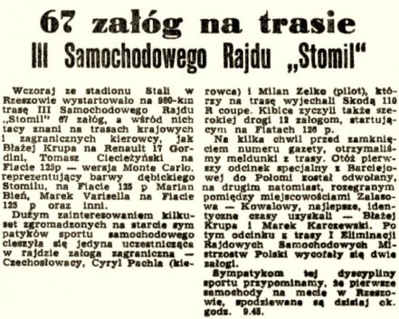 3 Rajd Stomil 1976