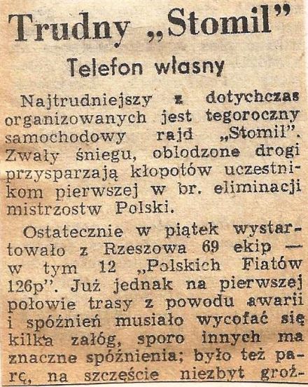 3 Rajd Stomil 1976
