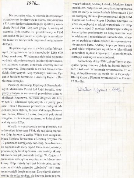 3 Rajd Stomil 1976