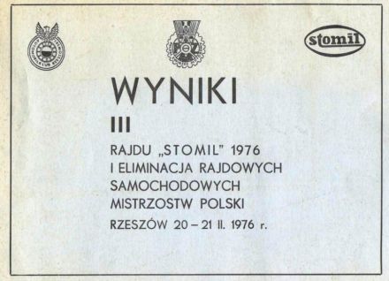 3 Rajd Stomil 1976
