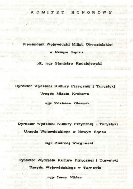 1 Rajd Krakowski - 1976r