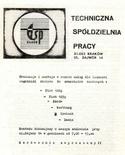 1 Rajd Krakowski - 1976r