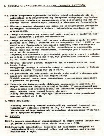 1 Rajd Krakowski - 1976r