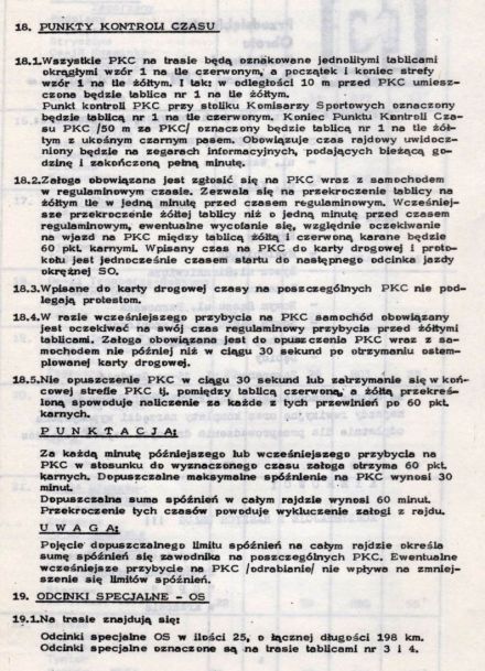 1 Rajd Krakowski - 1976r