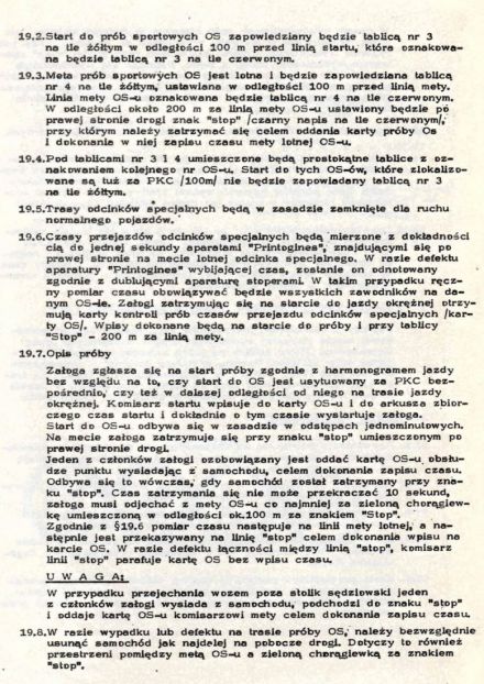 1 Rajd Krakowski - 1976r